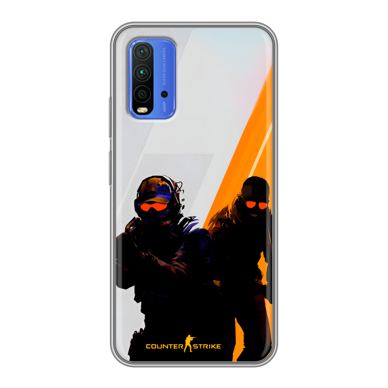 Силиконовый чехол на Xiaomi RedMi 9T с принтом Контер страйк Counter strike Силиконовый чехол на Xiaomi RedMi 9T с принтом Контер страйк Counter strike