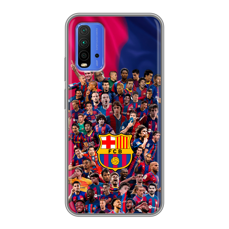 Силиконовый чехол на Xiaomi RedMi 9T с принтом Барселона Barcelona Силиконовый чехол на Xiaomi RedMi 9T с принтом Барселона Barcelona