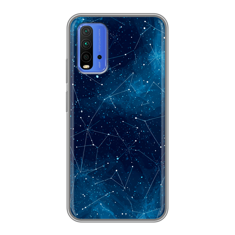 Силиконовый чехол на Xiaomi RedMi 9T с принтом Космос звезды Силиконовый чехол на Xiaomi RedMi 9T с принтом Космос звезды