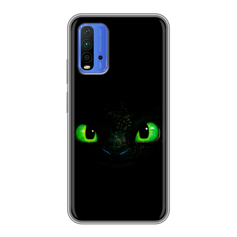 Силиконовый противоударный чехол на Xiaomi RedMi 9T с принтом Как приручить дракона Силиконовый противоударный чехол на Xiaomi RedMi 9T с принтом Как приручить дракона