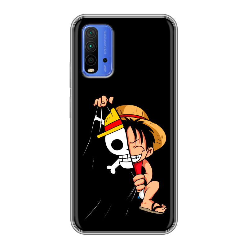 Силиконовый чехол на Xiaomi RedMi 9T с принтом One Piece Ван Пис Силиконовый чехол на Xiaomi RedMi 9T с принтом One Piece Ван Пис