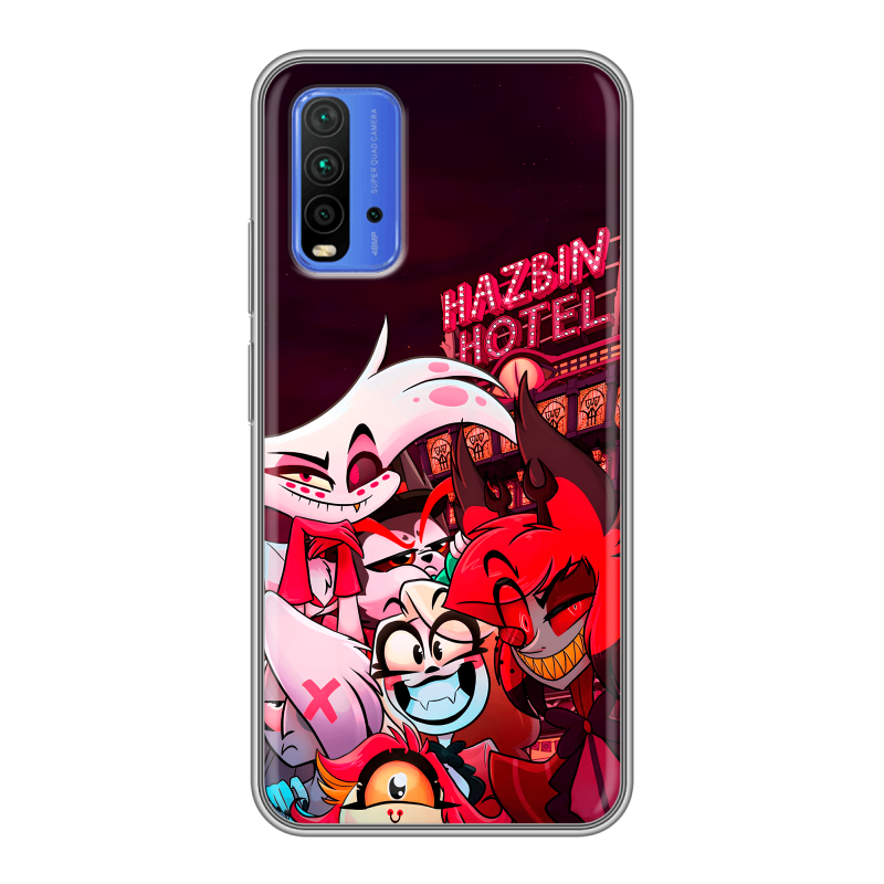 Силиконовый чехол на Xiaomi RedMi 9T с принтом Hazbin Hotel Отель Хазбин Силиконовый чехол на Xiaomi RedMi 9T с принтом Hazbin Hotel Отель Хазбин