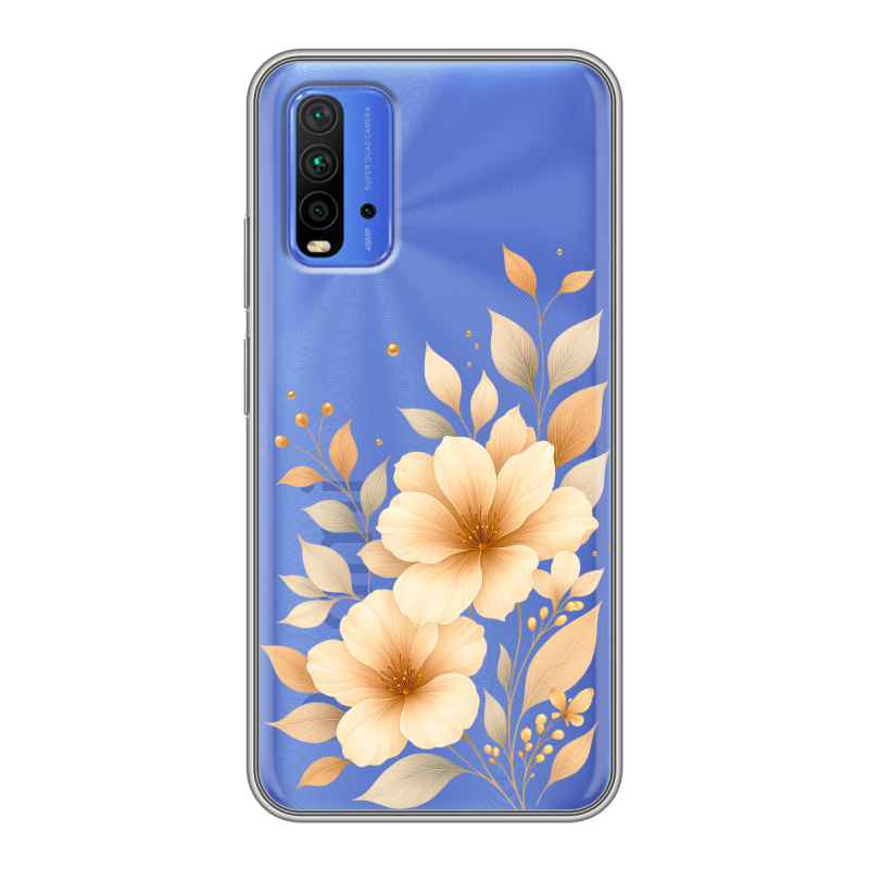 Силиконовый чехол на Xiaomi RedMi 9T с принтом для девушки Силиконовый чехол на Xiaomi RedMi 9T с принтом для девушки