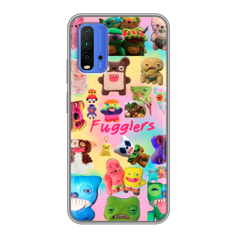 Силиконовый противоударный чехол на Xiaomi RedMi 9T с принтом Флагер Fuggler Силиконовый противоударный чехол на Xiaomi RedMi 9T с принтом Флагер Fuggler