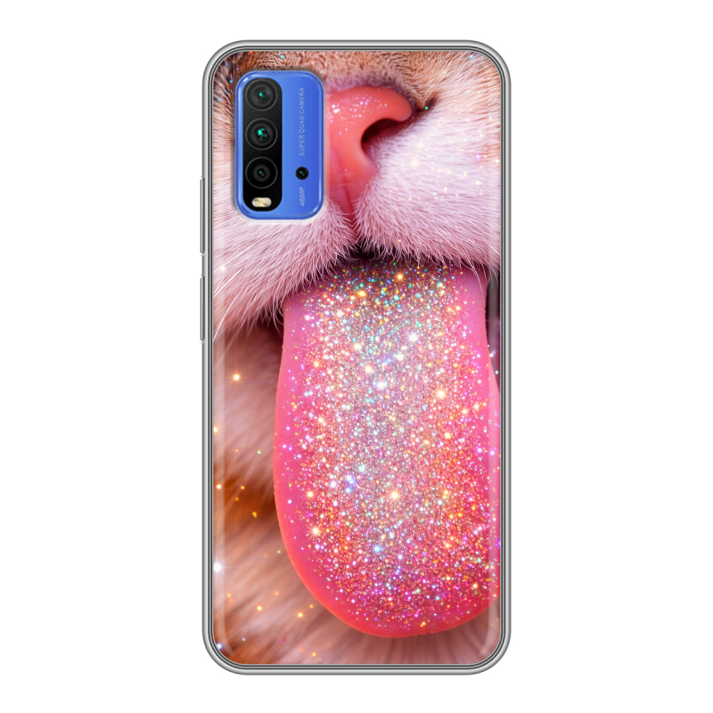 Силиконовый противоударный чехол на Xiaomi RedMi 9T с принтом для девочек Силиконовый противоударный чехол на Xiaomi RedMi 9T с принтом для девочек