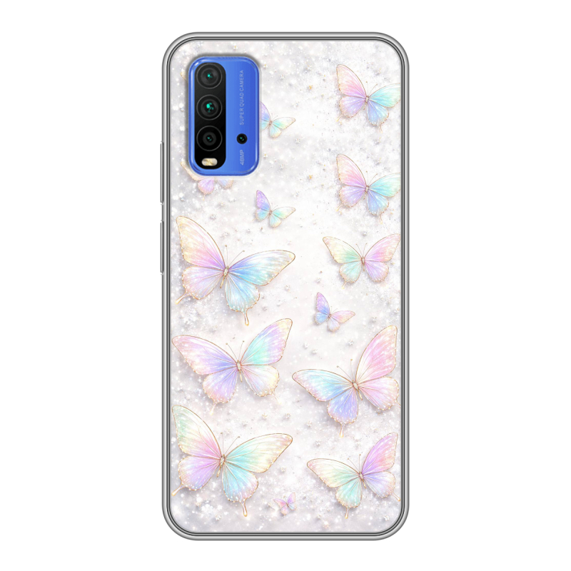 Силиконовый чехол на Xiaomi RedMi 9T с принтом женский Силиконовый чехол на Xiaomi RedMi 9T с принтом женский