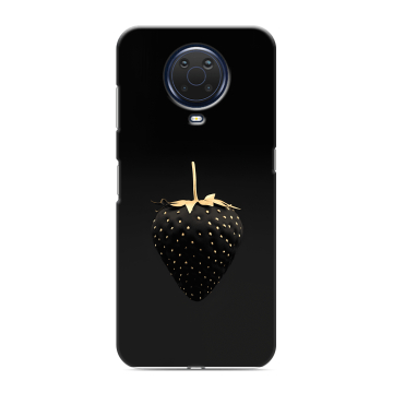 Силиконовый чехол на Nokia G20 с принтом Черная клубника