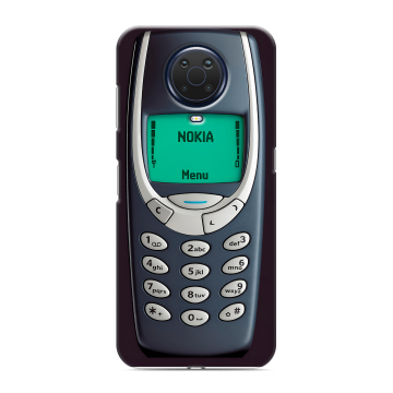 Силиконовый чехол на Nokia G20 с принтом Старый телефон