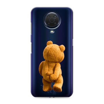 Силиконовый чехол на Nokia G20 с принтом Медведь Силиконовый чехол на Nokia G20 с принтом Медведь