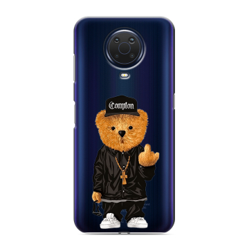 Силиконовый чехол на Nokia G20 с принтом Плюшевый медведь Силиконовый чехол на Nokia G20 с принтом Плюшевый медведь