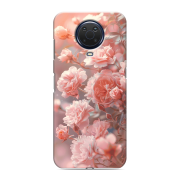 Силиконовый чехол на Nokia G20 с принтом Розовые розы Силиконовый чехол на Nokia G20 с принтом Розовые розы