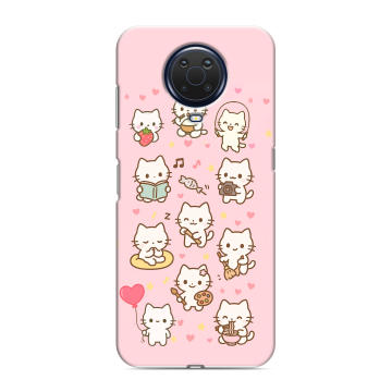 Силиконовый чехол на Nokia G20 с принтом Hello Kitty Хелоу Кити