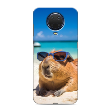 Силиконовый чехол на Nokia G20 с принтом Капибара Силиконовый чехол на Nokia G20 с принтом Капибара