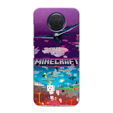 Силиконовый чехол на Nokia G20 с принтом Майнкрафт Minecraft Силиконовый чехол на Nokia G20 с принтом Майнкрафт Minecraft