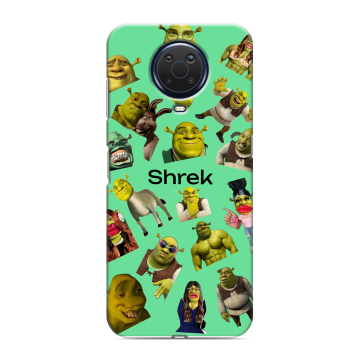 Силиконовый чехол на Nokia G20 с принтом Шрек Shrek Силиконовый чехол на Nokia G20 с принтом Шрек Shrek