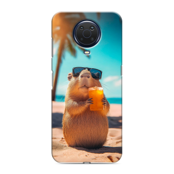 Силиконовый чехол на Nokia G20 с принтом Капибара Силиконовый чехол на Nokia G20 с принтом Капибара