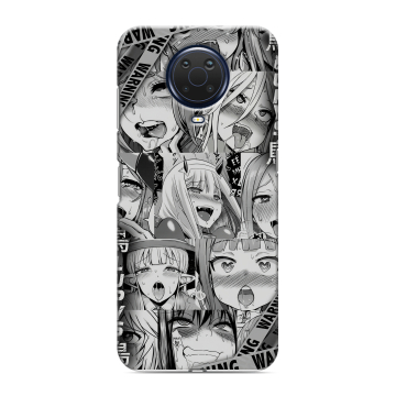 Силиконовый чехол на Nokia G20 с принтом Ahegao Ахегао Аниме Силиконовый чехол на Nokia G20 с принтом Ahegao Ахегао Аниме
