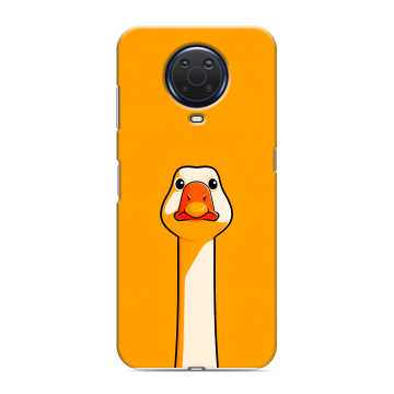 Силиконовый чехол на Nokia G20 с принтом Смешная утка Силиконовый чехол на Nokia G20 с принтом Смешная утка