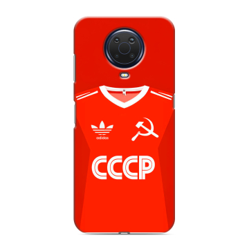 Силиконовый чехол на Nokia G20 с принтом Флаг Герб СССР Силиконовый чехол на Nokia G20 с принтом Флаг Герб СССР