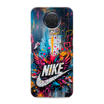 Силиконовый чехол на Nokia G20 с принтом Nike Найк