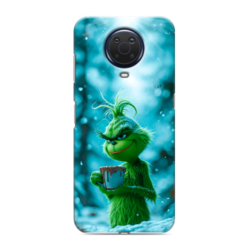 Силиконовый чехол на Nokia G20 с принтом Новый год гринч Силиконовый чехол на Nokia G20 с принтом Новый год гринч