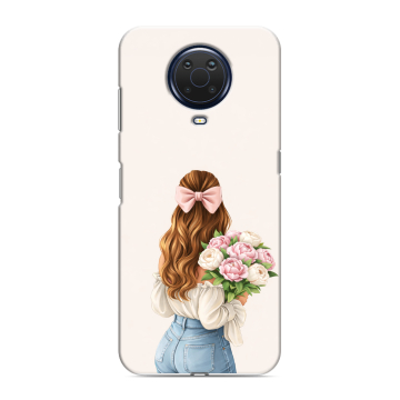 Силиконовый чехол на Nokia G20 с принтом женский Силиконовый чехол на Nokia G20 с принтом женский