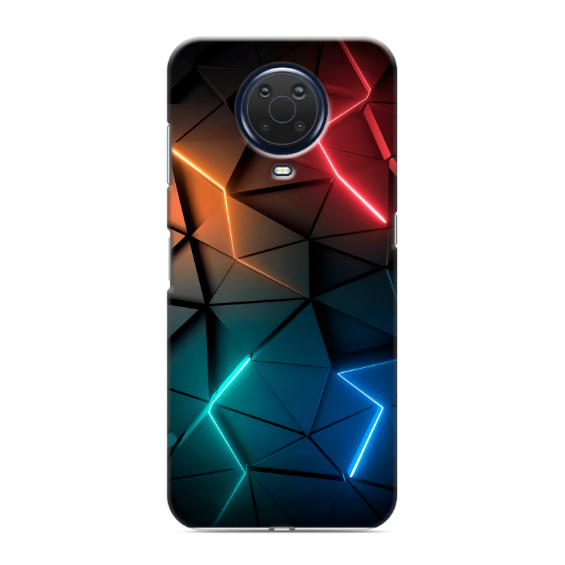 Силиконовый противоударный чехол на Nokia G20 с принтом Абстракция неон Силиконовый противоударный чехол на Nokia G20 с принтом Абстракция неон