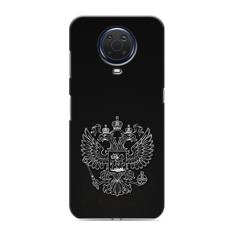 Силиконовый противоударный чехол на Nokia G20 с принтом Герб России Силиконовый противоударный чехол на Nokia G20 с принтом Герб России