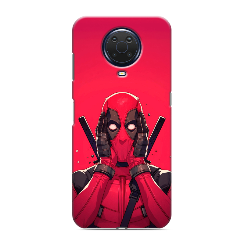 Силиконовый противоударный чехол на Nokia G20 с принтом Дедпул Deadpool Силиконовый противоударный чехол на Nokia G20 с принтом Дедпул Deadpool