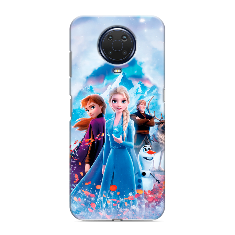 Силиконовый чехол на Nokia G20 с принтом Холодное сердце Frozen Силиконовый чехол на Nokia G20 с принтом Холодное сердце Frozen