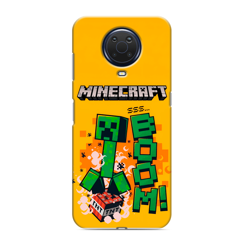 Силиконовый чехол на Nokia G20 с принтом Майнкрафт Minecraft Силиконовый чехол на Nokia G20 с принтом Майнкрафт Minecraft