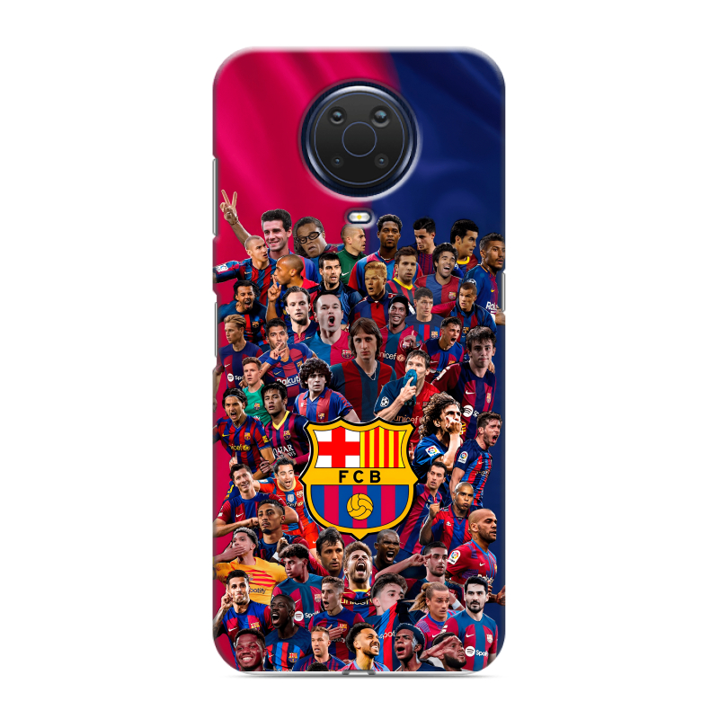 Силиконовый противоударный чехол на Nokia G20 с принтом Барселона Barcelona Силиконовый противоударный чехол на Nokia G20 с принтом Барселона Barcelona