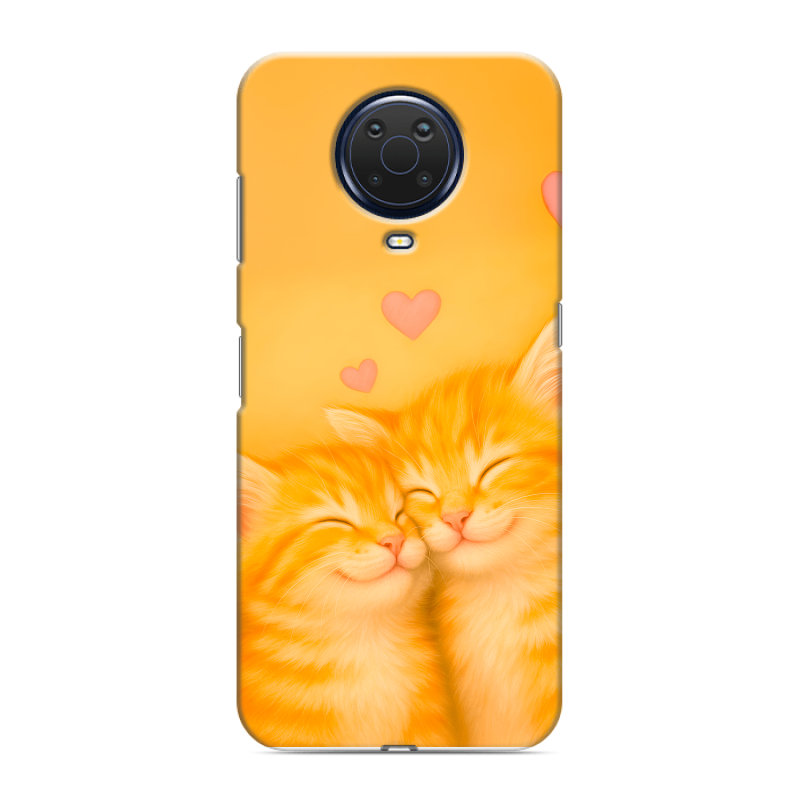 Силиконовый чехол на Nokia G20 с принтом Милые котята Силиконовый чехол на Nokia G20 с принтом Милые котята