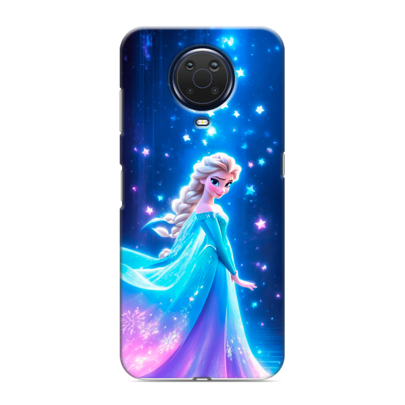 Силиконовый чехол на Nokia G20 с принтом Холодное сердце Frozen Силиконовый чехол на Nokia G20 с принтом Холодное сердце Frozen