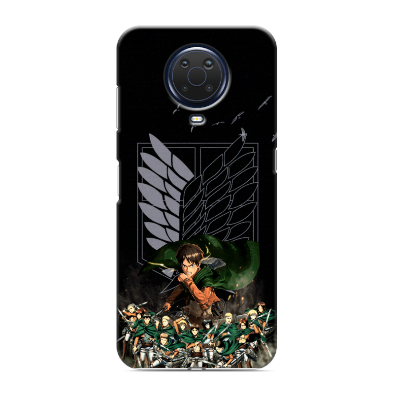 Силиконовый чехол на Nokia G20 с принтом Атака титанов Силиконовый чехол на Nokia G20 с принтом Атака титанов