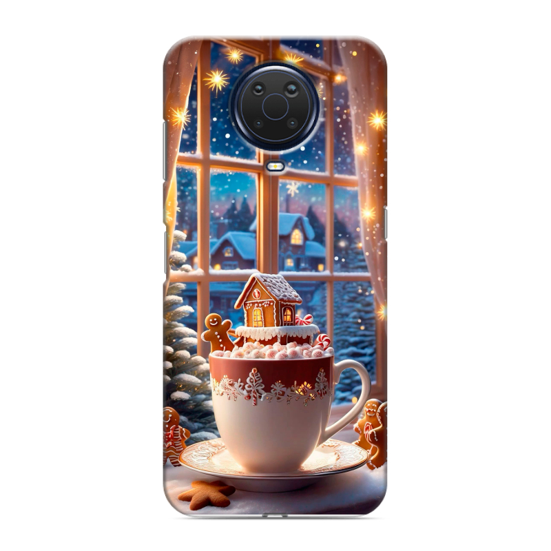 Силиконовый чехол на Nokia G20 с принтом Новый год Силиконовый чехол на Nokia G20 с принтом Новый год