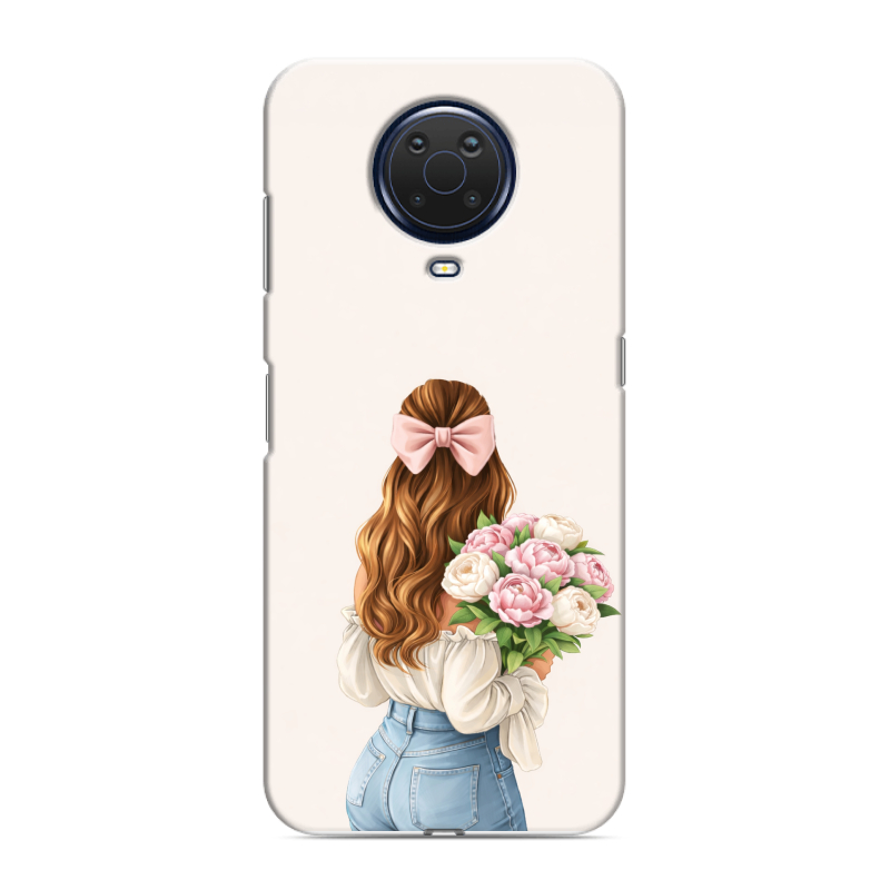 Силиконовый чехол на Nokia G20 с принтом женский Силиконовый чехол на Nokia G20 с принтом женский