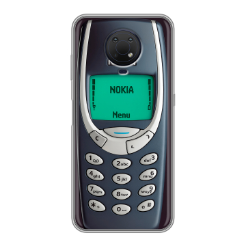 Силиконовый противоударный чехол на Nokia G10 с принтом Старый телефон