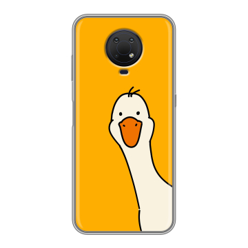 Силиконовый противоударный чехол на Nokia G10 с принтом Утка