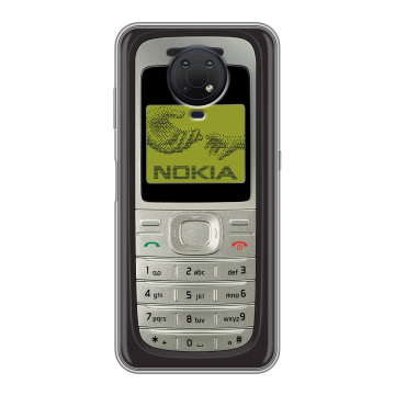 Силиконовый противоударный чехол на Nokia G10 с принтом Ретро Нокия