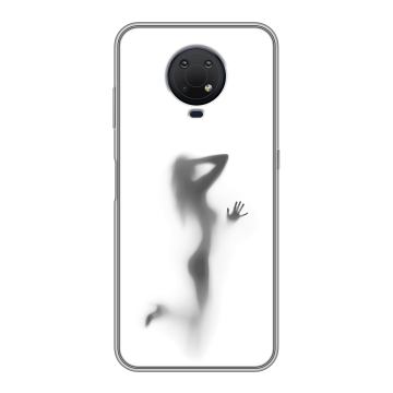 Силиконовый противоударный чехол на Nokia G10 с принтом Силуэт