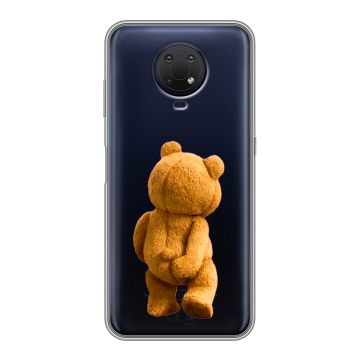 Силиконовый противоударный чехол на Nokia G10 с принтом Медведь