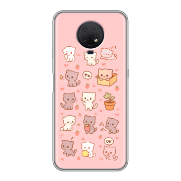 Силиконовый противоударный чехол на Nokia G10 с принтом Hello Kitty Хелоу Кити