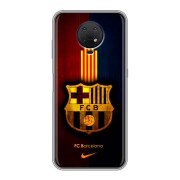 Силиконовый противоударный чехол на Nokia G10 с принтом Барселона Barcelona