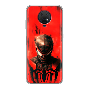 Силиконовый противоударный чехол на Nokia G10 с принтом человек паук spiderman Силиконовый противоударный чехол на Nokia G10 с принтом человек паук spiderman