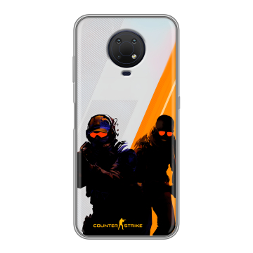 Силиконовый противоударный чехол на Nokia G10 с принтом Контер страйк Counter strike