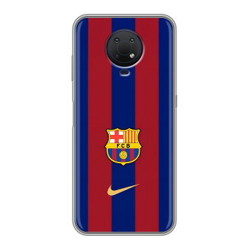 Силиконовый противоударный чехол на Nokia G10 с принтом Барселона Barcelona