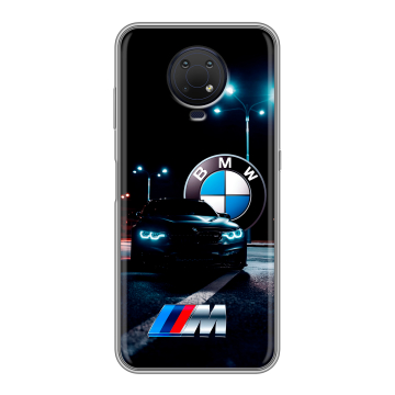 Силиконовый противоударный чехол на Nokia G10 с принтом БМВ BMW
