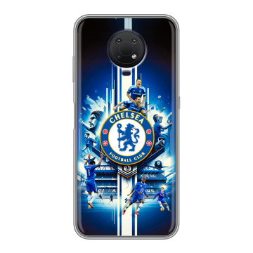 Силиконовый противоударный чехол на Nokia G10 с принтом Chelsea Челси Силиконовый противоударный чехол на Nokia G10 с принтом Chelsea Челси