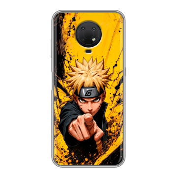Силиконовый противоударный чехол на Nokia G10 с принтом Naruto Наруто Силиконовый противоударный чехол на Nokia G10 с принтом Naruto Наруто